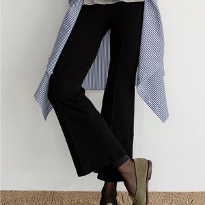 DONNI. Black Flared Pants